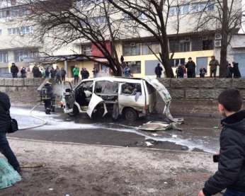 У Харкові вибухнув автомобіль комбата "Слобожанщини"