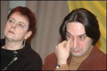 Харківська письменниця Ірина Євса, пітерський поет Олександр Леонтьєв