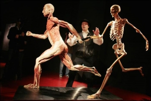 У своїй майстерні на фабриці у німецькому місті Ґубен анатоміст Ґюнтер фон Хаґенс розповідає про новий спосіб збереження людського тіла 