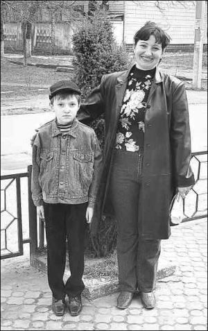 Наталия Бердик с 9-летним сыном Владимиром