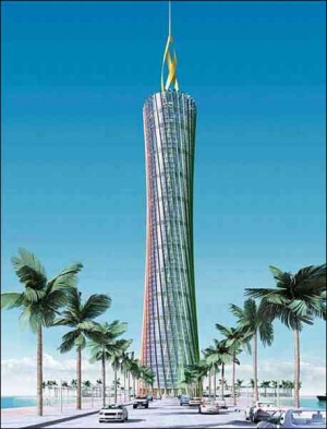 Будівництво офісного центру у столиці Саудівської Аравії за проектом німця Екхарда Гербера коштуватиме $400 мільйонів. Однак будівля сама забезпечуватиме себе струмом