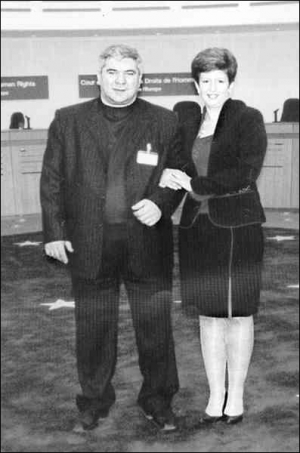 Сергей Салов в Евросуде с замминистра юстиции Валерией Лутковской, которая в деле 