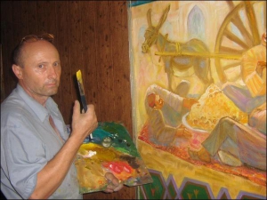 Художник Володимир Шпак вважає себе вільним художником. Заробляє від випадку до випадку