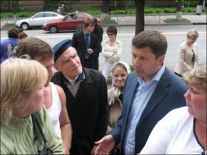 Виктор Пилипишин на встрече с жителями Шевченковского района