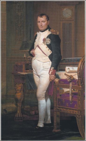 Наполеон в своем кабинете. Портрет работы Жака Луи Давида, 1812 год