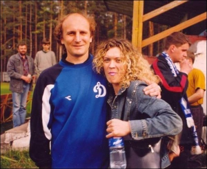 Сергей Герасимец с женой Татьяной 11 июля 2003 года. Супруги вместе уже 12 лет