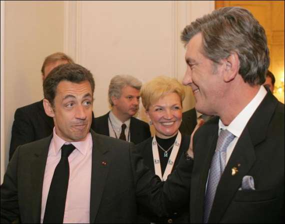 Ніколя Саркозі та Віктор Ющенко