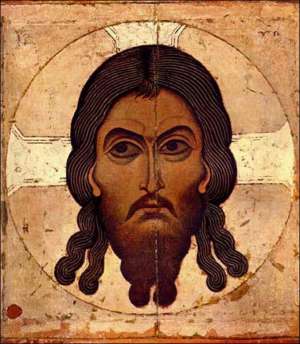 Икона ”Спас нерукотворный” выставлена в Кременчугском музее. Этот образ — цветная печатная копия с древнерусской иконы ХІІ века