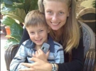 Даня (4,5 годика c мамой Юлией) – сын Евгения Рыбчинского обожает свою крестную