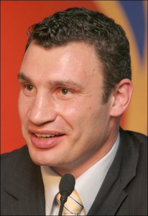 Кандидат на посаду київського міського голови Віталій Кличко