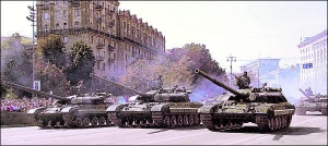 Киев, 24 августа 2001 года. Последний парад с привлечением военной техники и авиации