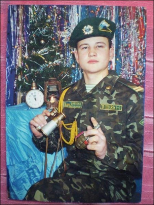 2003 год. Олег Гуменюк во Львовской военной учебной части пограничных войск