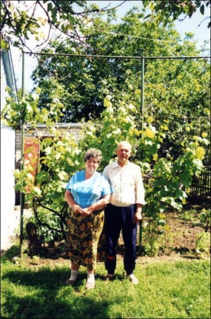 Николай Григораш с женой Людмилой в селе Дарьевка Белозерского района на Херсонщине