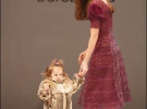 Модель Маша Жулай вивела на подіум наймолодшу учасницю показу — свою півторарічну доньку Маргариту у хутряній шубці від дизайнера Діани Дорожкіної