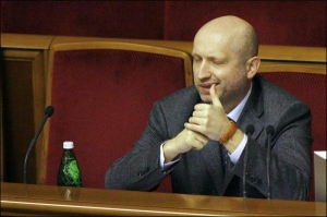 Первый вице-премьер Александр Турчинов на вчерашнем заседании Верховной Рады