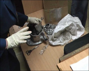 Коробка передач от мотоцикла ”Днепр”, в которой попробовали перевезти через границу 678 римских монет