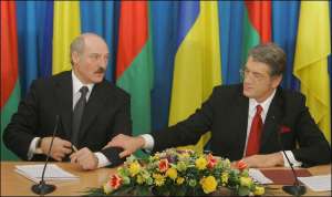 Президенты Украины и Беларуси — Виктор Ющенко и Александр Лукашенко общались 3,5 часа 