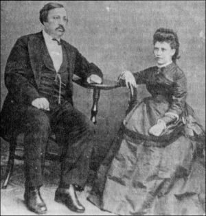Павел Чубинский с женой Екатериной Порозовой