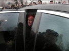 Борис Громов в автомобілі після покладання вінків до пам&#39;ятника воїнам-афганцям, у Києві.