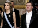 Принцесса Летиция рядом с Дмитрием Медведевым