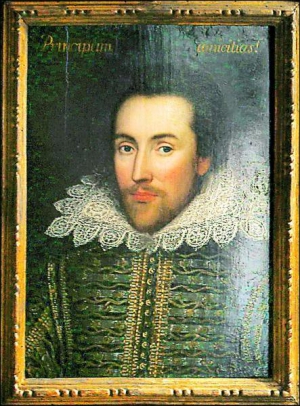 Портрет створили за шість років до смерті Шекспіра. На ньому він у вбранні, яке зазвичай носили аристократи