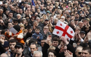 Акція протесту опозиції у Грузії в четвер, 9 квітня 2009 року