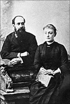 Панас Мирный с женой Ольгой Шейдеман. Она пережила мужа почти на четверть века