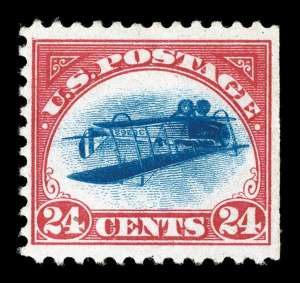 Одна з найдорожчих бракованих марок світу — ”Перевернутий Дженні” — коштує півмільйона доларів