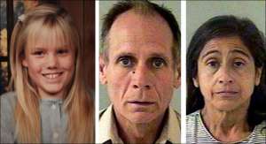Слева направо: 11-летняя Джейси Ли незадолго до похищения в 1991 году, 58-летний Филипп Гарридо и его жена 54-летняя Нэнси. От насильника девушка родила двоих детей