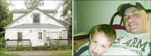 Дом Даяны Доббс в городе Чикаго, в котором бывшая жена американца грузинского происхождения Майка Чекведии два года прятала их сына Ричарда (на фото справа)
