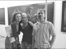 Фотограф Игорь Гайдай вместе с посетительницами своей выставки в ”Украинском доме” в прошлом году. Он фотографирует ведьм 10 лет