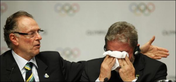 Під час оголошення результатів голосування Олімпійського комітету президент Бразилії Луїс Інасіо Лула да Сілва розплакався від радості