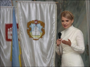 Прем’єр-міністр Юлія Тимошенко 20 жовтня відвідала Острозьку академію на Рівненщині