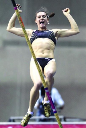 Елена Исинбаева победила в Донецке с результатом 4,85 м