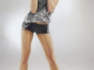 Ноги гимнастки Анны Безсоновой — 105 сантиметров длиной. ”Ноги вытянулись из-за ежедневныхе растяжек и тренировок. Странно, что она не выставляет их напоказ, не снимается в эротических фотосессиях. Ногами она сможет зарабатывать до 30 лет. Если забросит т
