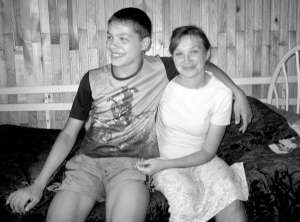 Наталья Пархоменко с сыном Никитой в прошлом месяце поселилась в христианском приюте города Краматорска на Донбассе