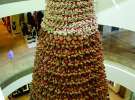У торговельному центрі лівійського міста Бейрут зробили різдвяне дерево з двох тисяч м’яких ведмедиків тедді