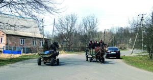 Мешканці села Березівка Маньківського району часто  добираються  у сусідні села  кіньми. Їх у селі 11. Дістатися возом можна за півгодини. Плату за проїзд не беруть 