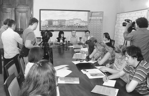 Прес-конференція 17 червня у Львові проекту ”Почуй мене!”, який проводить компанія ”Київстар”