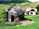 У напіврозваленому сараї багатодітної родини Кіщуків у присілці Великий Присліп живе собака Пальма. Позаду – нова хата. Господар будує її три роки