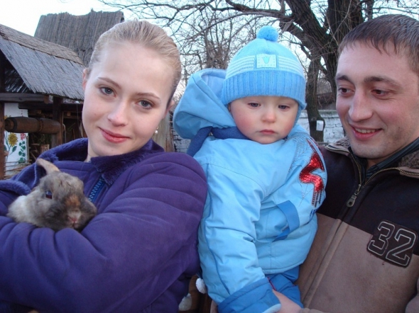 Дмитрий Писаренко вместе с семьей