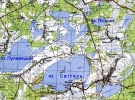 Карта Шацких озер