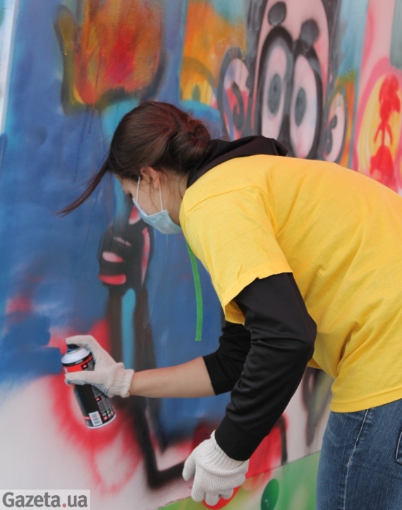 Конкурс граффити на Олимпийском дне в Киеве