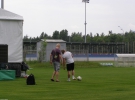 Шведские журналисты играют в футбол