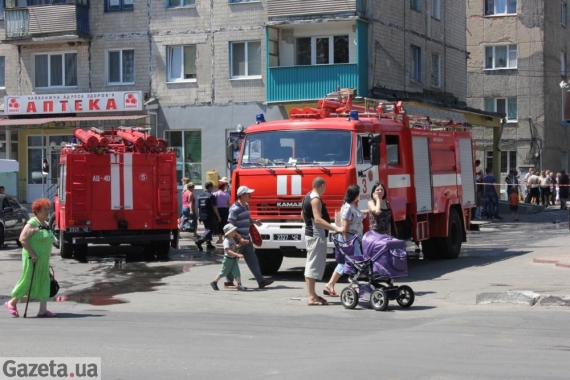 У Вінниці загорілися два продуктових магазини