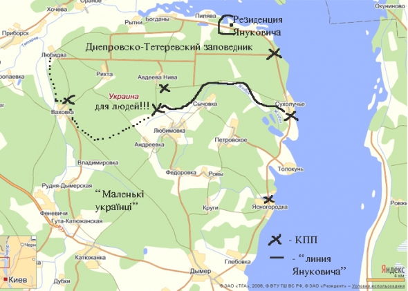 Загалом же приблизно так виглядає карта угідь Януковича