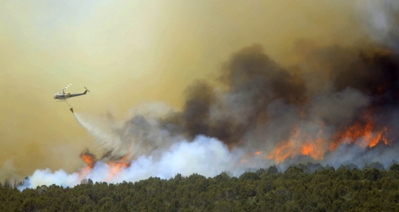 Лесной пожар в штате Юта