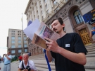 Провідник угрорусів Києва Вано Крюґер зачитав декілька віршів рідною мовою