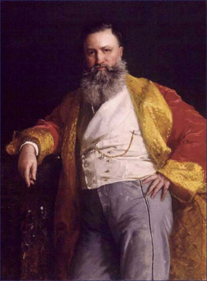 1869 року, коли Едвард Гаррісон Мей малював портрет Ісаака Зінґера, той уже був мільйонером і жив переважно в Європі