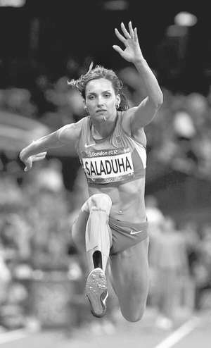 Ольга Саладуха найкращий результат — 14,79 метра — показала в останній спробі
